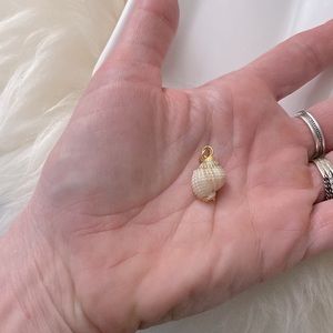 10k Gold Dipped Seashell Pendant